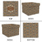 Snake Skin Gift Boxes with Lid - Canvas Wrapped - Large - Approval