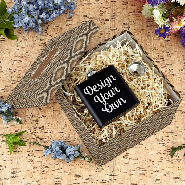 Snake Skin Gift Boxes with Lid - Canvas Wrapped - Large - In Context