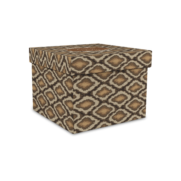 Custom Snake Skin Gift Box with Lid - Canvas Wrapped - Small (Personalized)