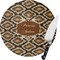 Snake Skin Round Glass Cutting Board (Personalized)
