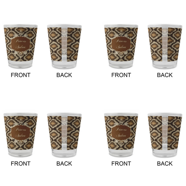 Snake Skin Glass Shot Glass - Standard - Set of 4 - APPROVAL