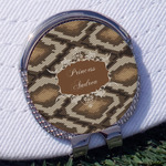 Snake Skin Golf Ball Marker - Hat Clip