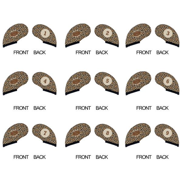 Snake Skin Golf Club Covers - APPROVAL (set of 9)