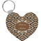 Snake Skin Heart Keychain (Personalized)