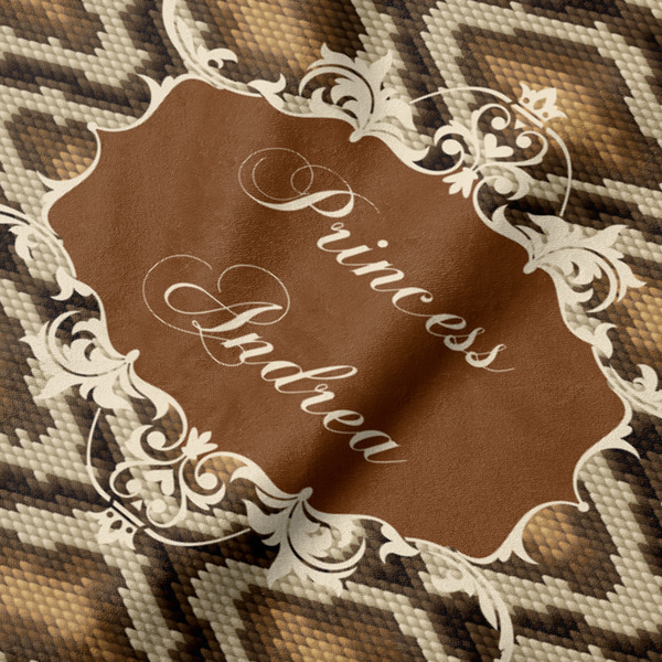 Snake Skin Hooded Baby Towel- Detail Close Up