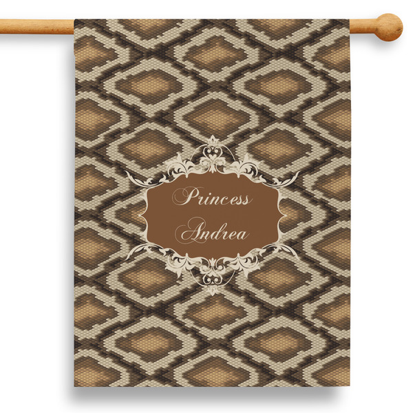 Custom Snake Skin 28" House Flag - Single Sided (Personalized)