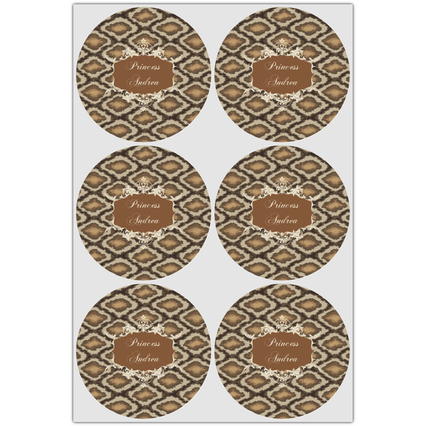 Snake Skin Icing Circle - Large - Set of 6