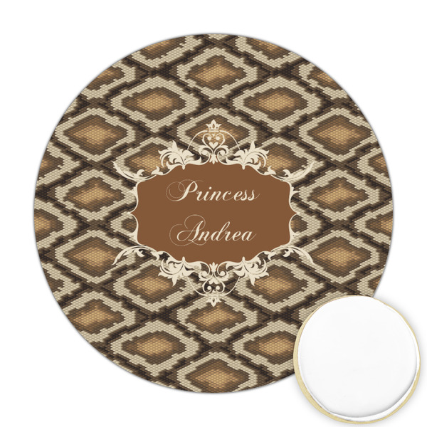 Custom Snake Skin Printed Cookie Topper - 2.5" (Personalized)