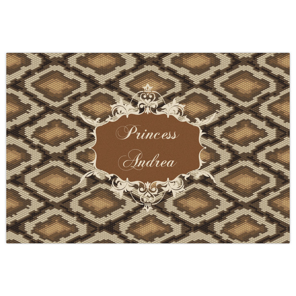 Snake Skin Indoor / Outdoor Rug - 4'x6' - Front Flat