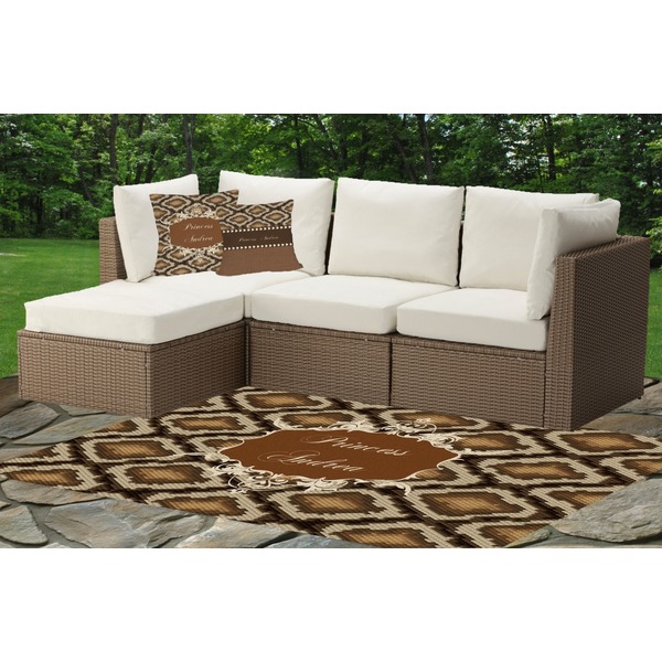 Snake Skin Indoor / Outdoor Rug & Cushions