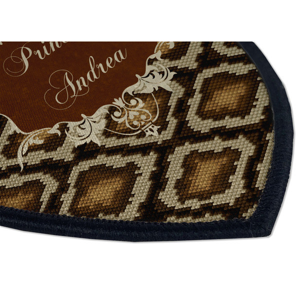 Snake Skin Iron on Shield 3 Detail