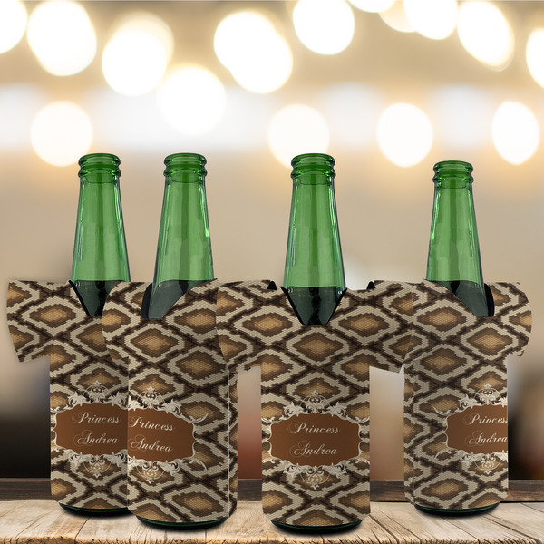 Snake Skin Jersey Bottle Cooler - Set of 4 - LIFESTYLE