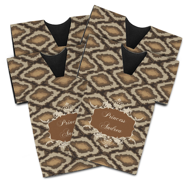 Snake Skin Jersey Bottle Cooler - Set of 4 - MAIN (flat)