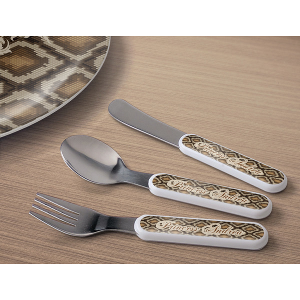 Snake Skin Kids Flatware w/ Plate