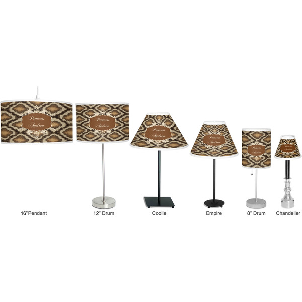 Snake Skin Lamp Full View Size Comparison
