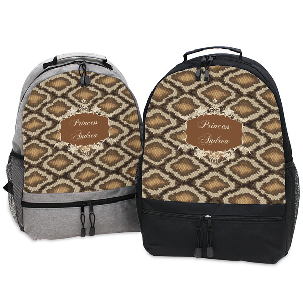 Snake Skin Large Backpacks - Both