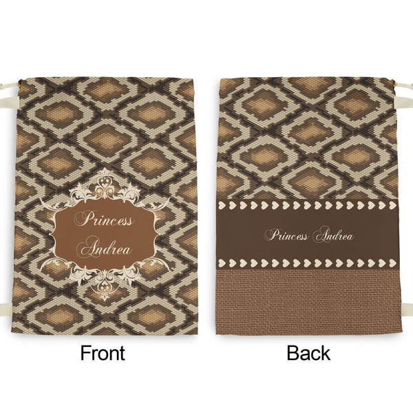 Snake Skin Large Laundry Bag - Front & Back View