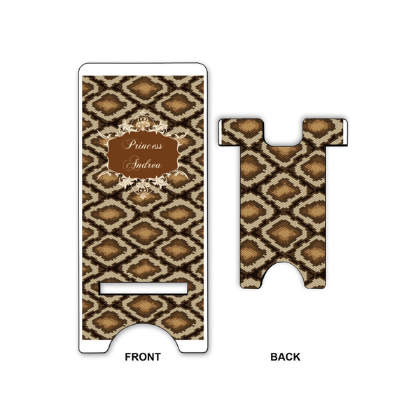Snake Skin Large Phone Stand - Front & Back