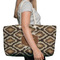 Snake Skin Large Rope Tote Bag - In Context View