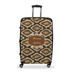 Snake Skin Suitcase - 28" Large - Checked w/ Name or Text