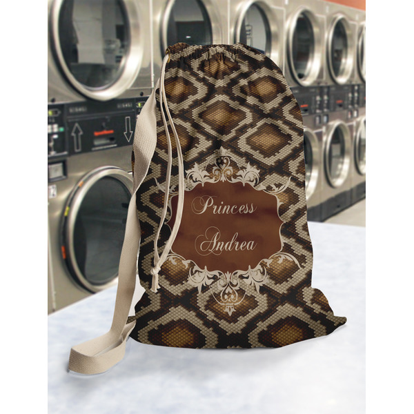 Snake Skin Laundry Bag in Laundromat