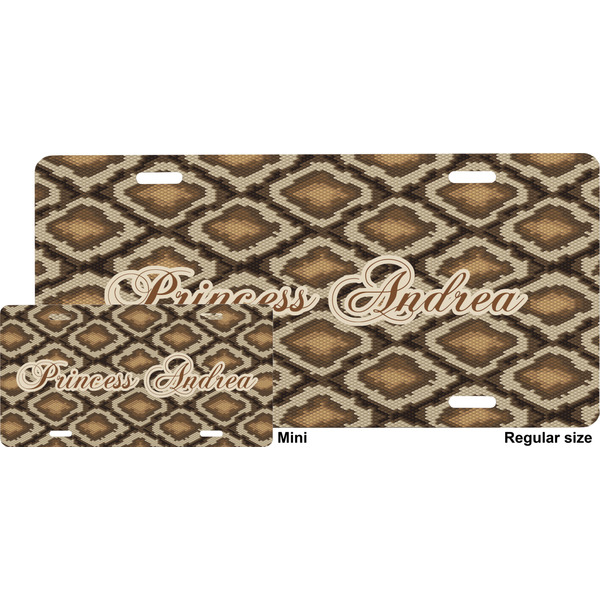 Snake Skin License Plate (Sizes)