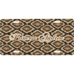 Snake Skin Front License Plate (Personalized)