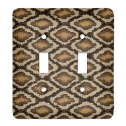 Snake Skin Light Switch Cover (2 Toggle Plate)