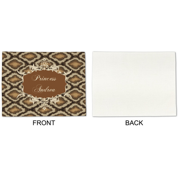 Snake Skin Linen Placemat - APPROVAL Single (single sided)