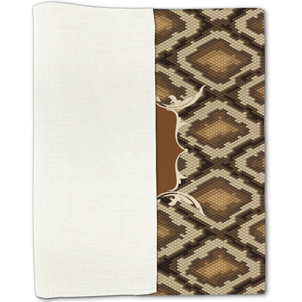 Snake Skin Linen Placemat - Folded Half