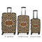 Snake Skin Luggage Bags all sizes - With Handle