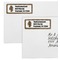 Snake Skin Mailing Labels - Double Stack Close Up