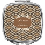 Snake Skin Compact Makeup Mirror (Personalized)