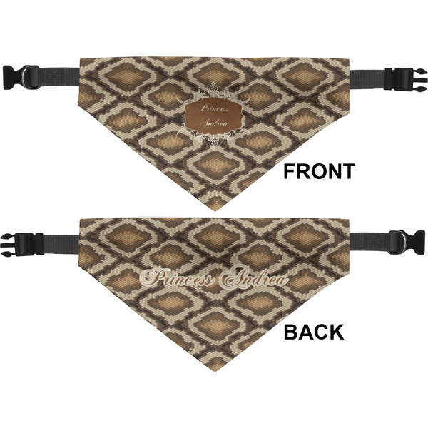 Snake Skin Medium Dog Bandana Approval