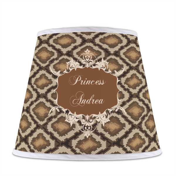 Snake Skin Poly Film Empire Lampshade - Front View