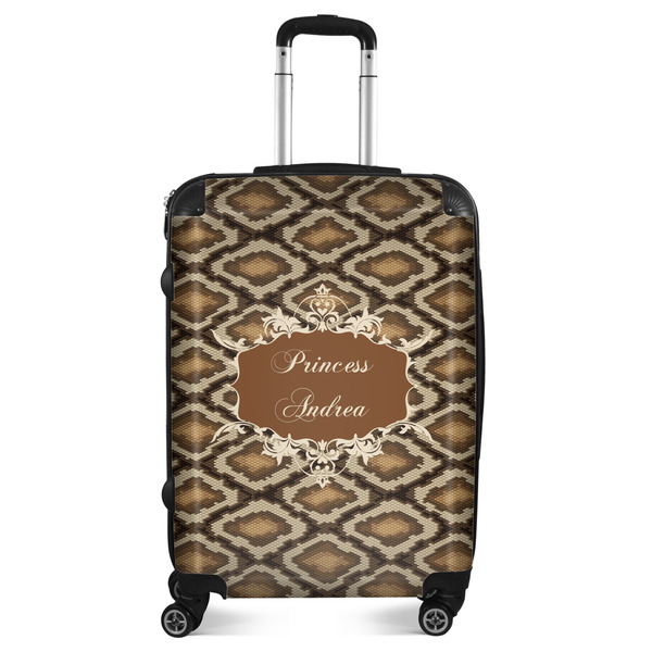Custom Snake Skin Suitcase - 24" Medium - Checked (Personalized)