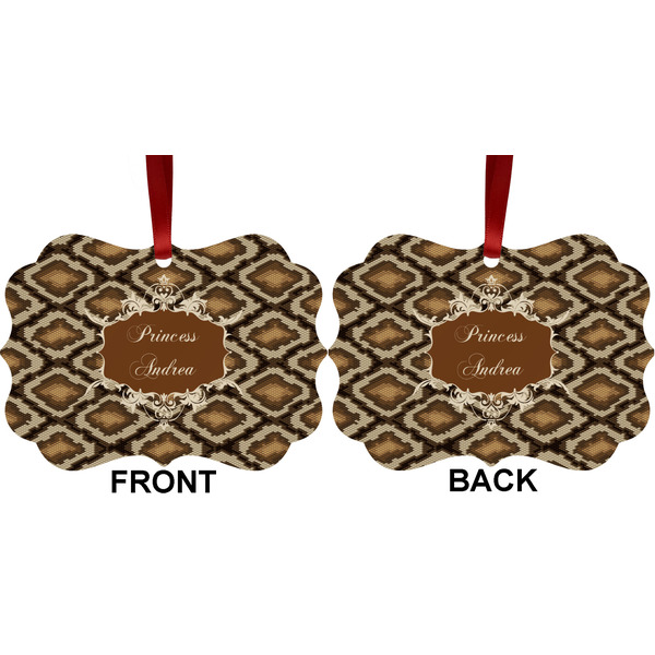 Snake Skin Metal Benilux Ornament - Front and Back (APPROVAL)