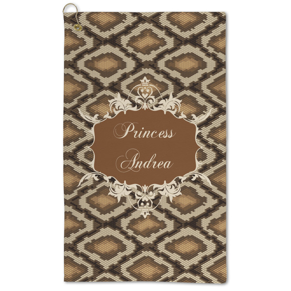 Custom Snake Skin Microfiber Golf Towel (Personalized)