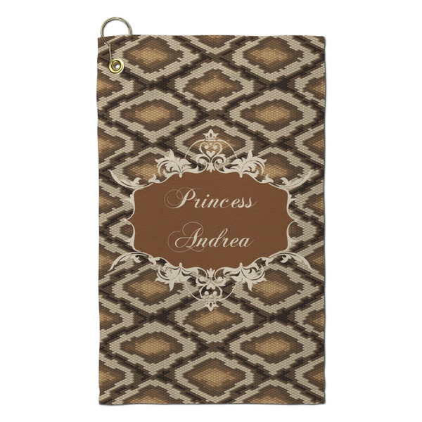 Custom Snake Skin Microfiber Golf Towel - Small (Personalized)