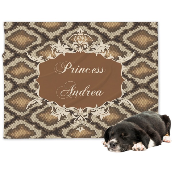 Custom Snake Skin Dog Blanket (Personalized)