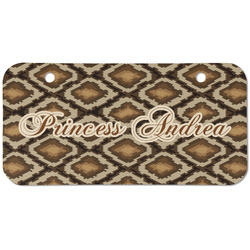 Snake Skin Mini/Bicycle License Plate (2 Holes) (Personalized)