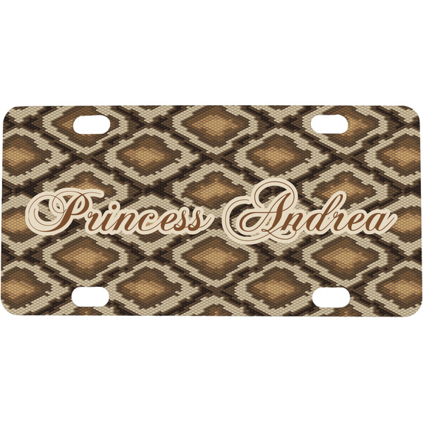 Custom Snake Skin Mini/Bicycle License Plate (Personalized)