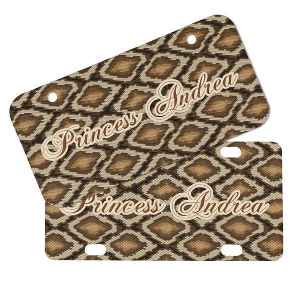 Snake Skin Mini License Plates - MAIN (4 and 2 Holes)