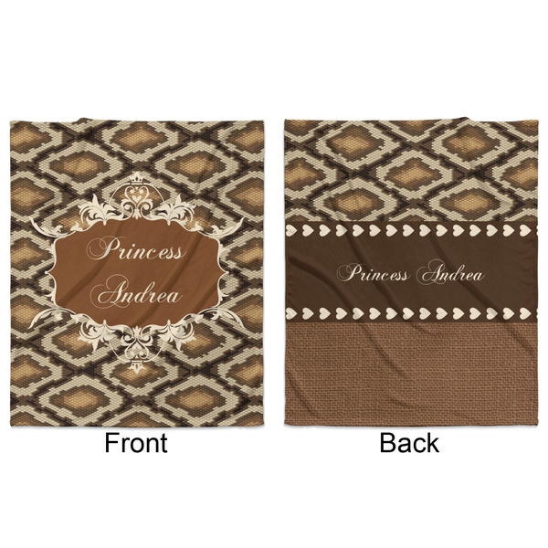 Snake Skin Minky Blanket - 50"x60" - Double Sided - Front & Back