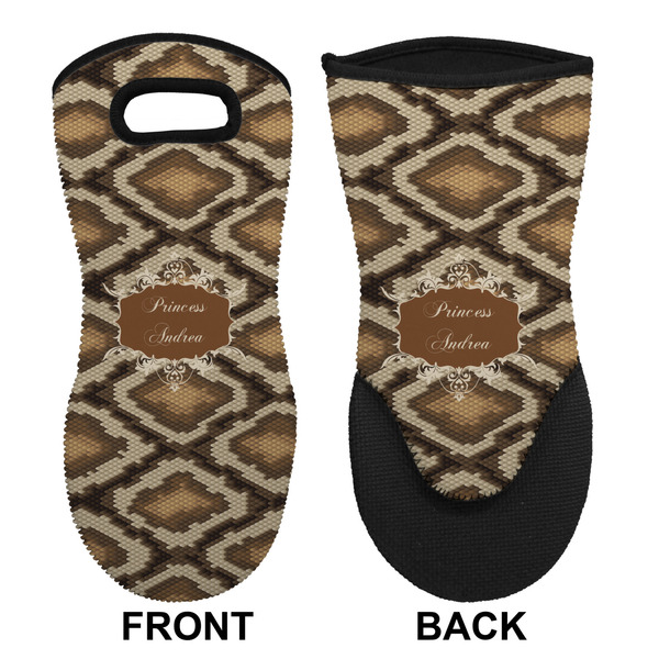 Snake Skin Neoprene Oven Mitt (Front & Back)