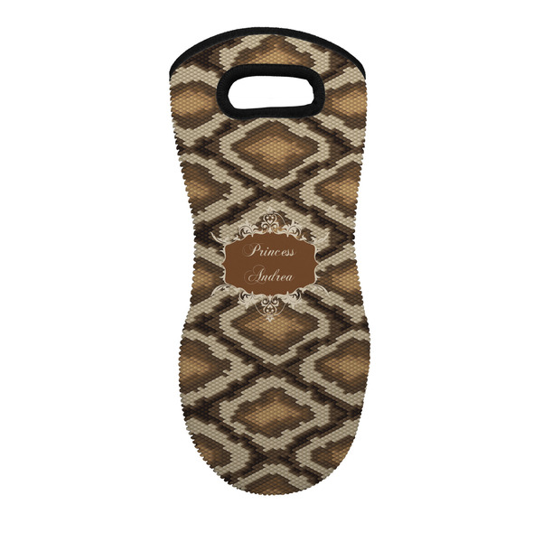 Custom Snake Skin Neoprene Oven Mitt w/ Name or Text