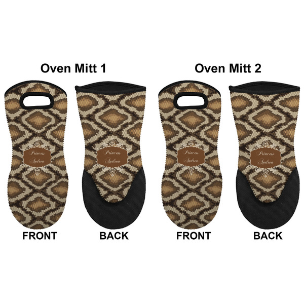 Snake Skin Neoprene Oven Mitt - Set of 2 - Approval