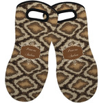 Snake Skin Neoprene Oven Mitts - Set of 2 w/ Name or Text