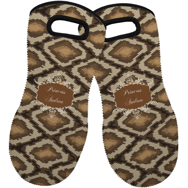 Snake Skin Neoprene Oven Mitt -Set of 2 - Front