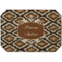 Snake Skin Dining Table Mat - Octagon (Single-Sided) w/ Name or Text